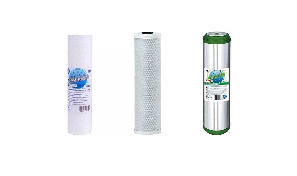Trio Wasserfilter Sediment, Eisen Kalk Bakterien Schwermetall Chlor Wasserfilter