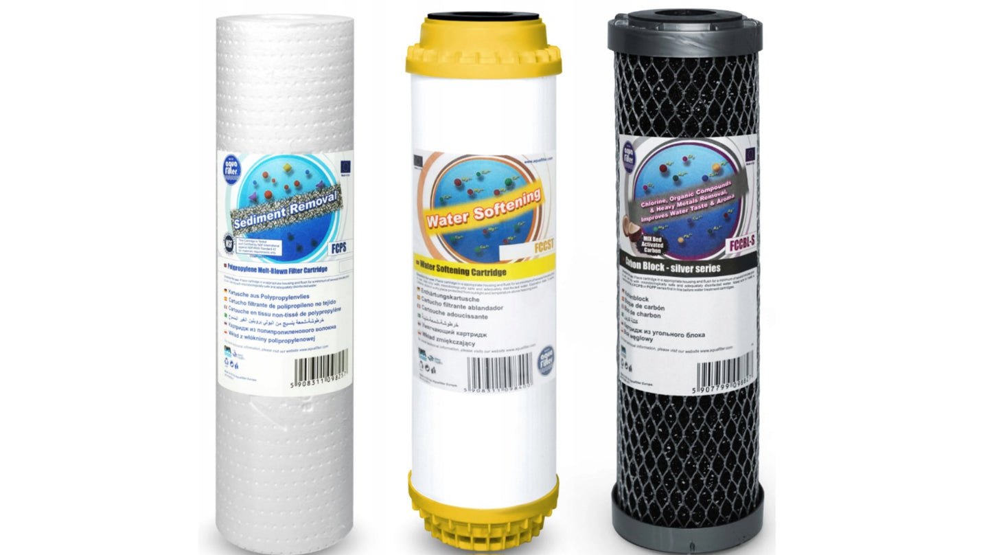 Trio Wasserfilter Sediment, Eisen Kalk Bakterien Schwermetall Chlor Wasserfilter