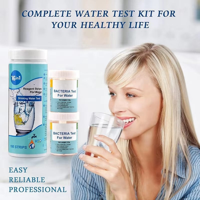 Test acqua test rapido per metalli pesanti, cloro, batteri test con tampone 16/17 parametri