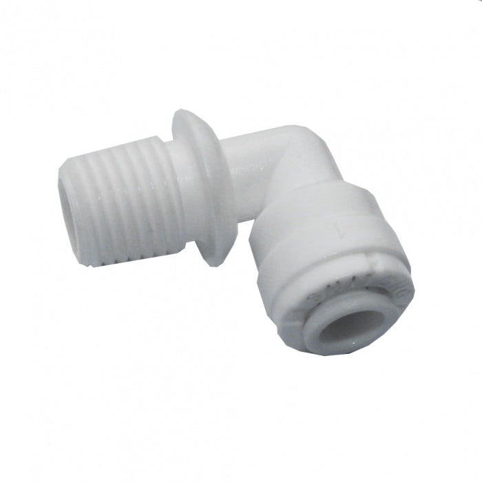 Verbinder/Fittinge Winkel; T-Stück; gerader Verbinder; Einschraubverbinder - Winkelverbinder 1/4’’ Schlauch x 3/8’’ AG