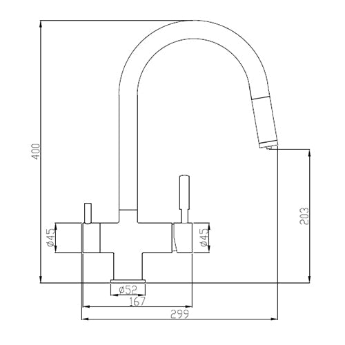 3 Wegehahn für directflow und Tank Umkehrosmose Anlage Wasserfilter