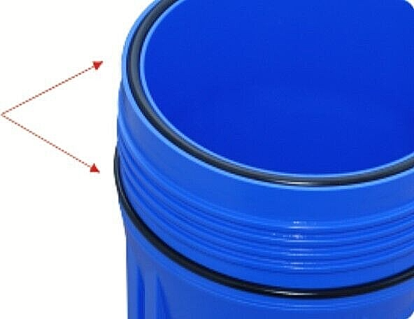 3x Big Blue Sediment Aktivkohle Antikalk Wasserfilter Brunnen-Pumpe-Pool-20’’