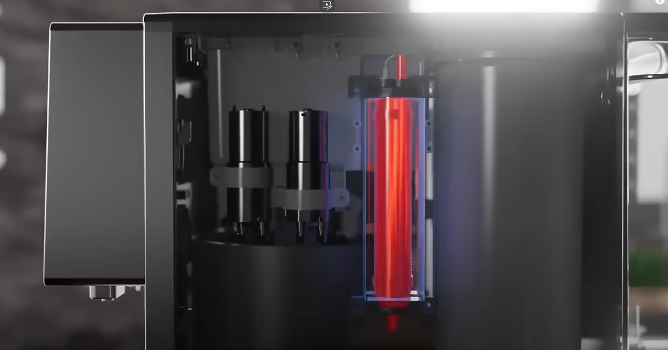 Bigwater Perli II Kohlensäure Umkehrosmose Bar Wasserfilter heiß kalt Kohlensäure UV Desinfektion