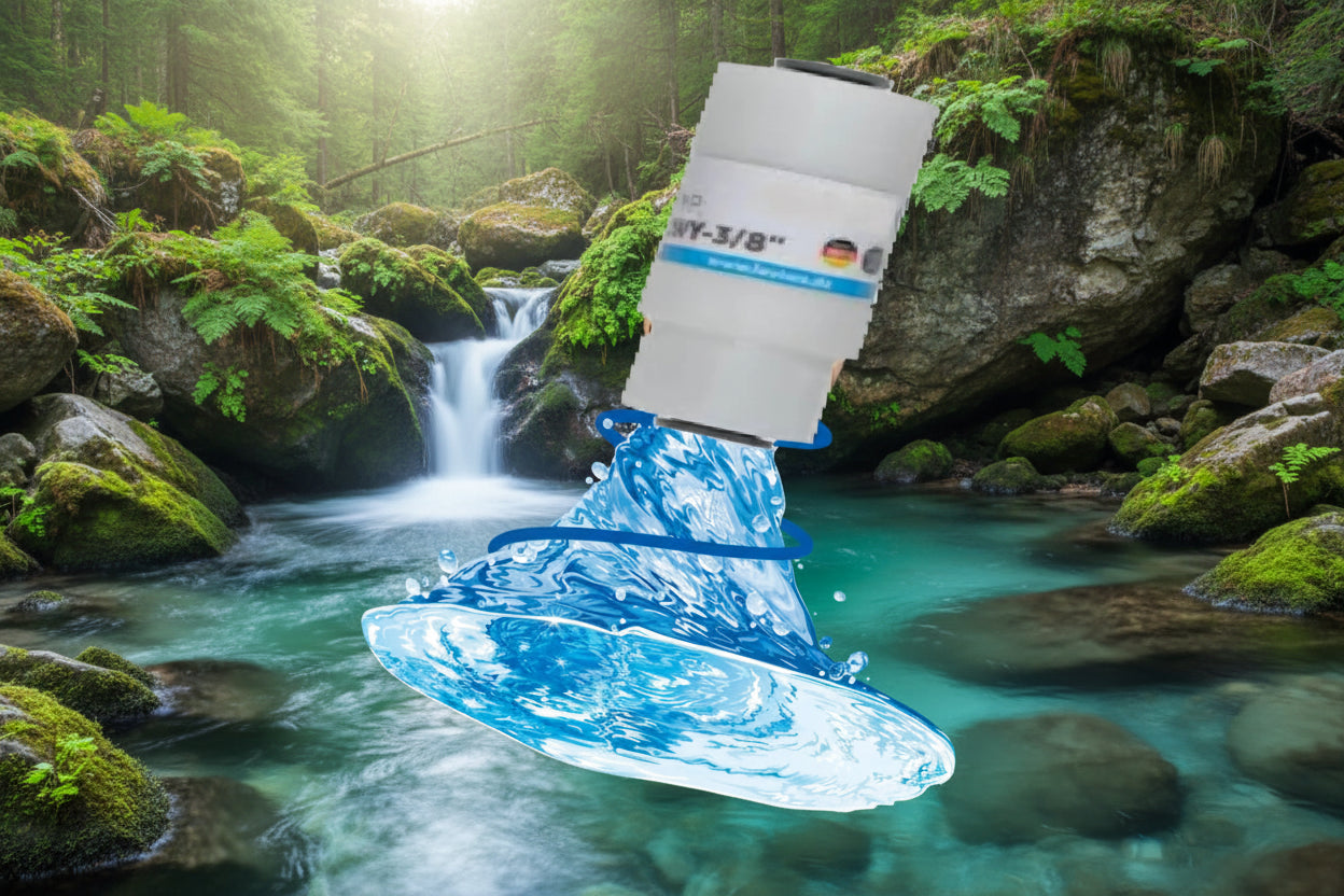 Zubehör für Umkehrosmoseanlage: Profieckventiladapter Aquastop Rückschlagventile Turbowirbler