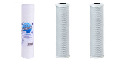 Big Blue 3 er Wasserfilter Brunnen Regen Wasser Eisen Antikalk Aktivkohle Sediment - Aktivkohleblock