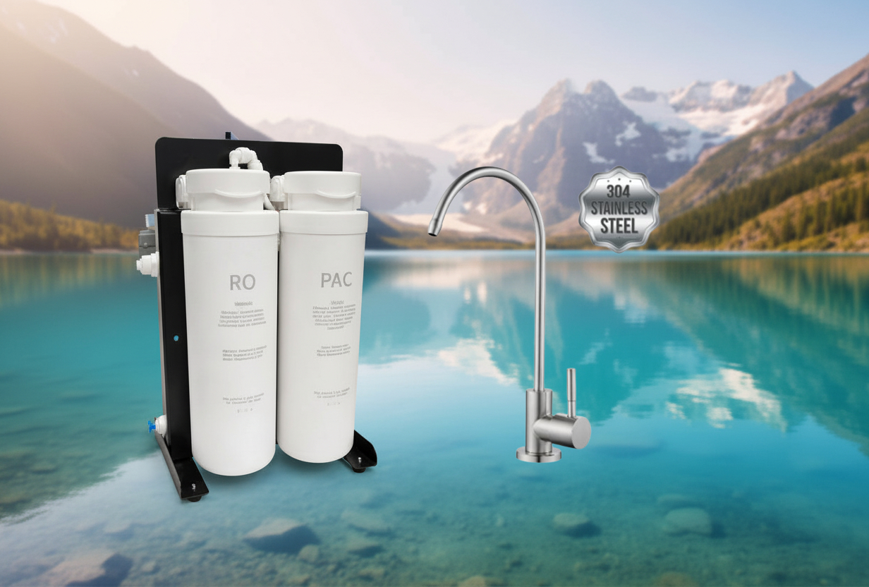 Bigwater 600 simple Schnellwechsel Direktflow Umkehrosmose Wasserfilter Osmoseanlage 1,2L/Min. - Gpd direktflow