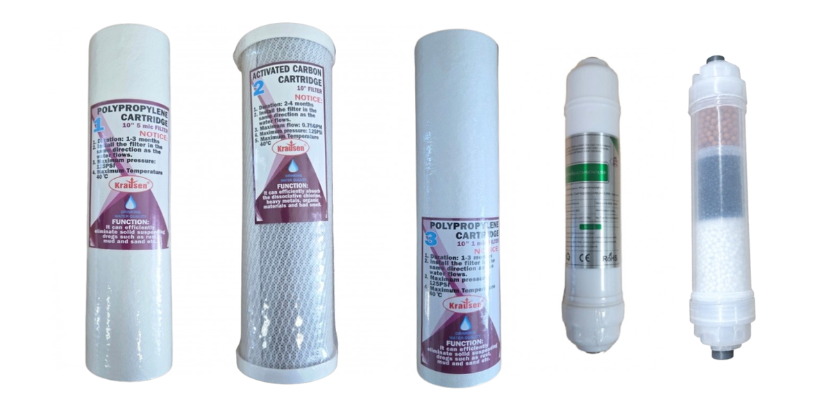 Ersatzfilter für 6/9/10 Stufen Umkehrosmose Wasserfilter Anlagen mit Tank oder directflow.