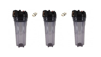 Trio Wasserfilter Sediment Eisen Kalk Bakterien Schwermetall Chlor - Brunnenwasser,-Hauswasserfilter