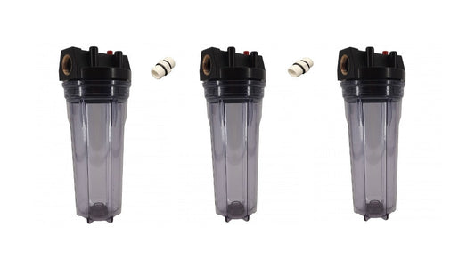 Trio Wasserfilter Sediment Eisen Kalk Bakterien Schwermetall Chlor - Brunnenwasser,-Hauswasserfilter