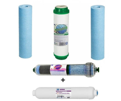 Umkehrosmose Anlage Filter Set Antibak Biophoton Negativ Ion-H2 Wasserstoff - Zusätzlich Mineralisierer Aimro