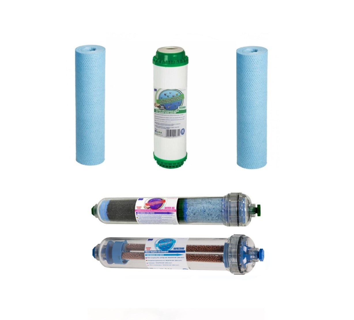 Umkehrosmose Anlage Filter Set Antibak Biophoton Negativ Ion-H2 Wasserstoff - Zusätzlich mit Ionen Aifir 2000