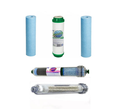 Umkehrosmose Anlage Filter Set Antibak Biophoton Negativ Ion-H2 Wasserstoff - Zusätzlich mit FIR Energetisierer