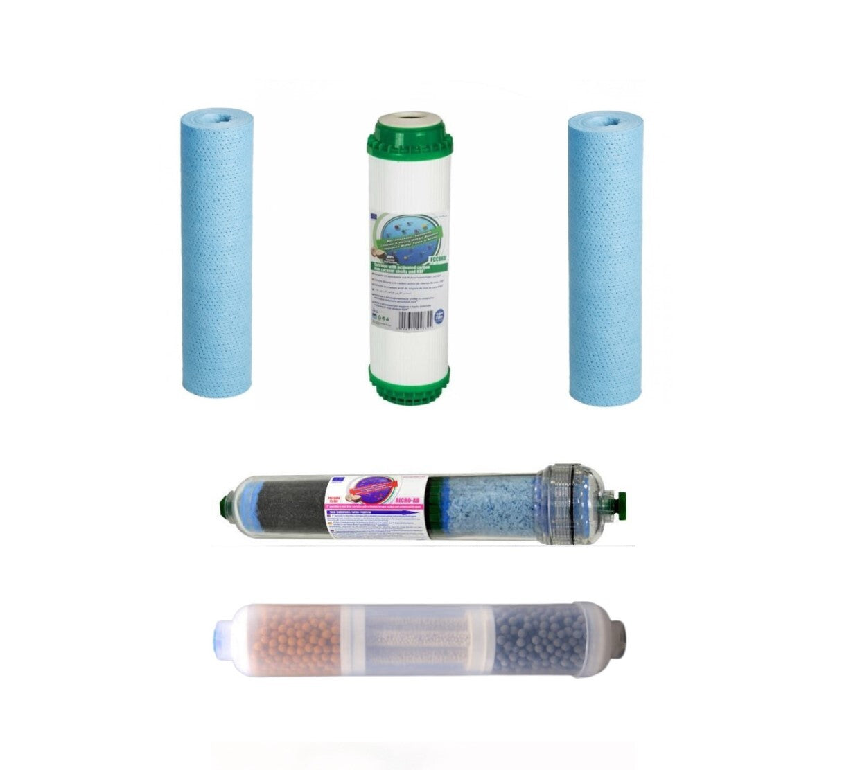 Umkehrosmose Anlage Filter Set Antibak Biophoton Negativ Ion-H2 Wasserstoff - Zusätzlich mit 3 in 1 Energetisierer