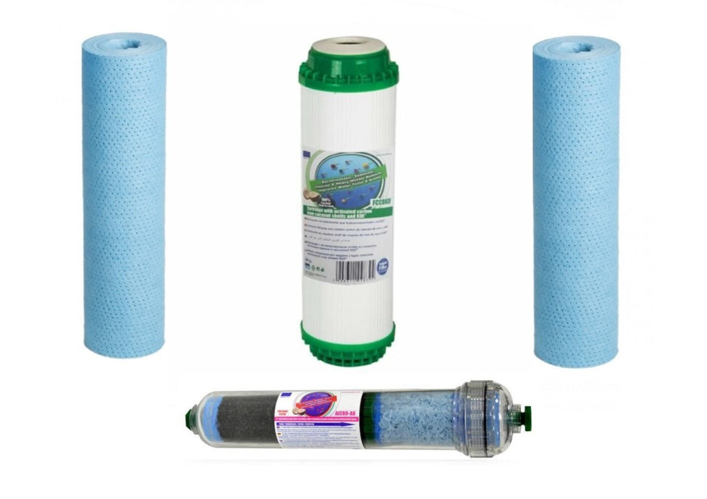 Umkehrosmose Anlage Filter Set Antibak Biophoton Negativ Ion-H2 Wasserstoff - Standardfiltersatz