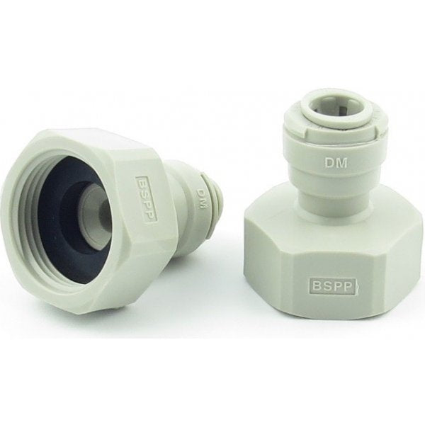 Ventile wie Rückschlagventi Tankabsperrhahn Dreh- Pflügelventil - Wasserhahn Adapter 1/4’’ Schlauch x 3/4’’ IG