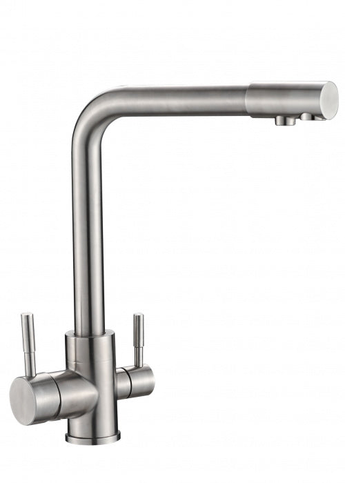 Wasserhähne Entnahmehahn - 3 Wege L-Form Edelstahl